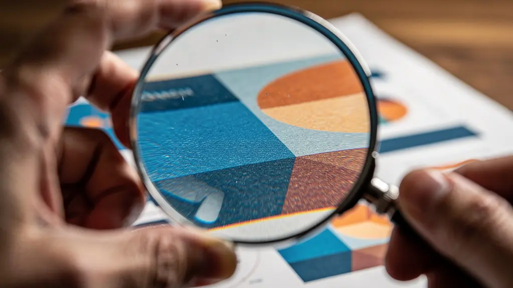 Gros plan macro sur des mains analysant des documents stratégiques avec loupe