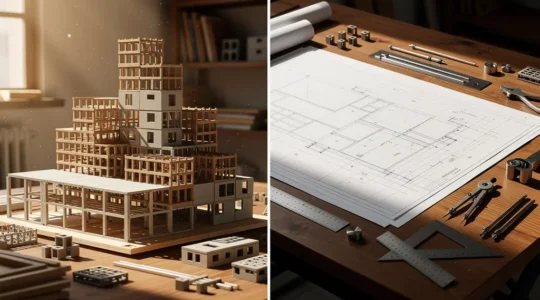 Comparaison visuelle entre solution CMS et développement sur-mesure pour un projet web