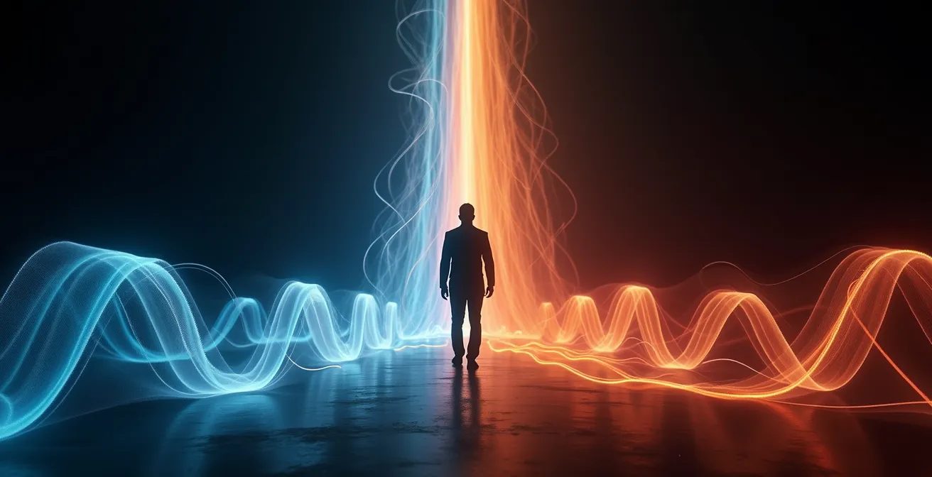 Représentation visuelle de l'état de flow dans un événement digital avec courbes d'engagement