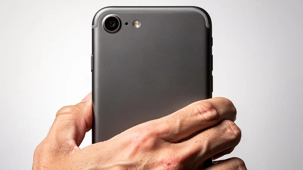 Main tenant un smartphone avec zones d'accessibilité du pouce visualisées